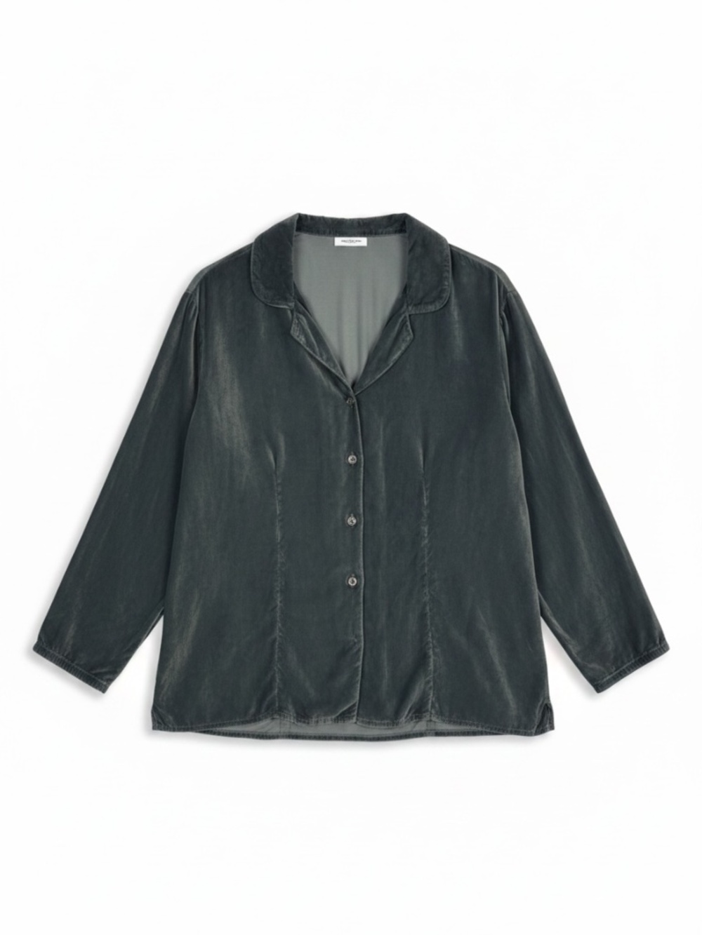 CP‎ Shades Velvet Button-Up Shirt Jewel Green Women’s Medium Sausalito